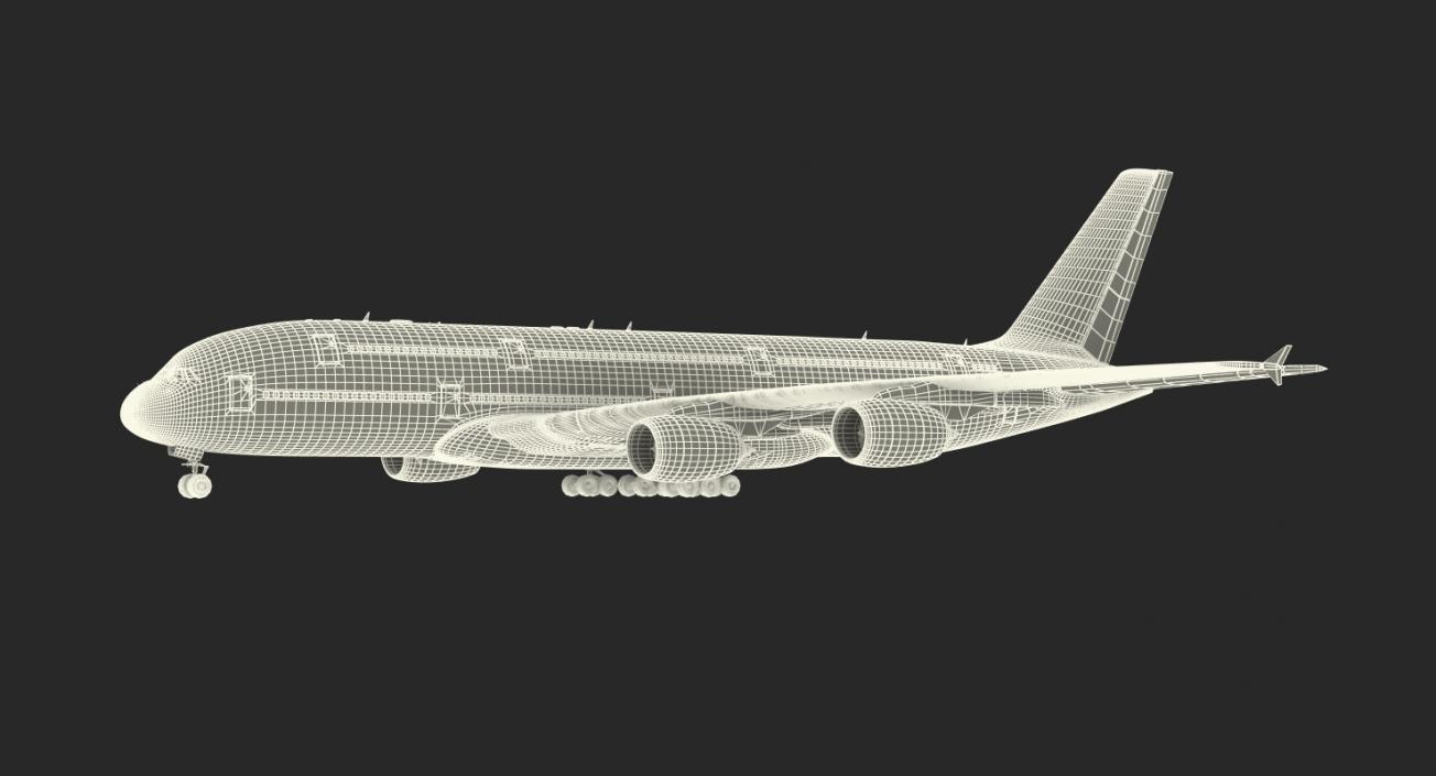 Airbus A380-1000 Air France 3D